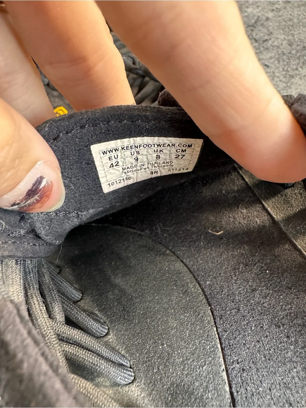 Keen Uneek Black Woven Bungee Cord Sandals Shoes 42